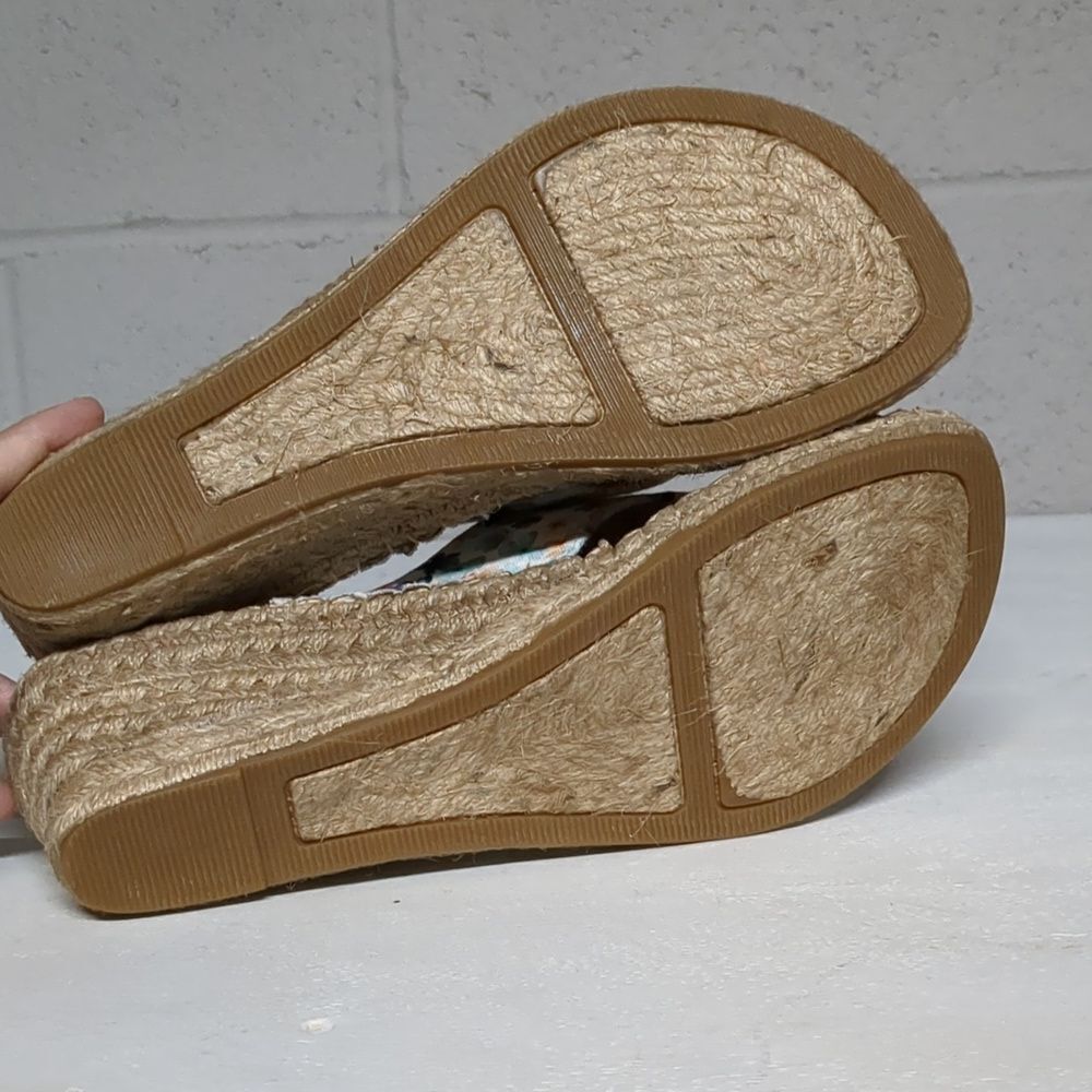 WHITE MOUNTAIN Women's Beachball Espadrille Wedge Sandal Size 8.5 - Picture 6 of 7